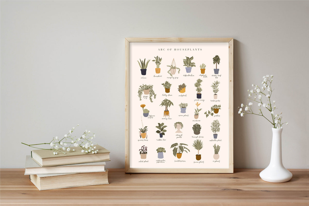 ABC of Houseplants (Multiple Size Options)