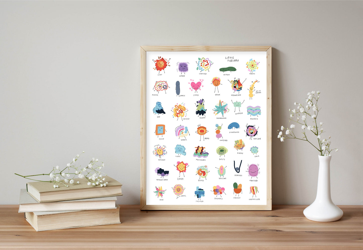 11x14 Little Feelers / Unframed / Kids Art