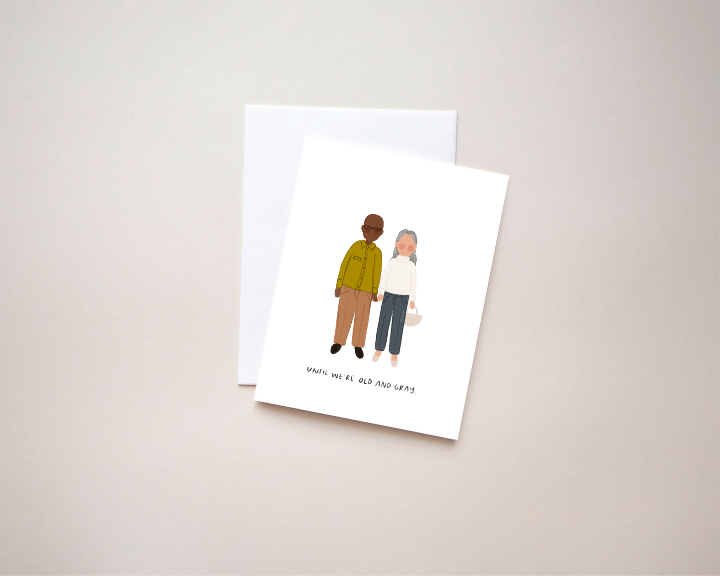 Until We're Old and Gray, 2 women of color | 4.25x5.5 Folded