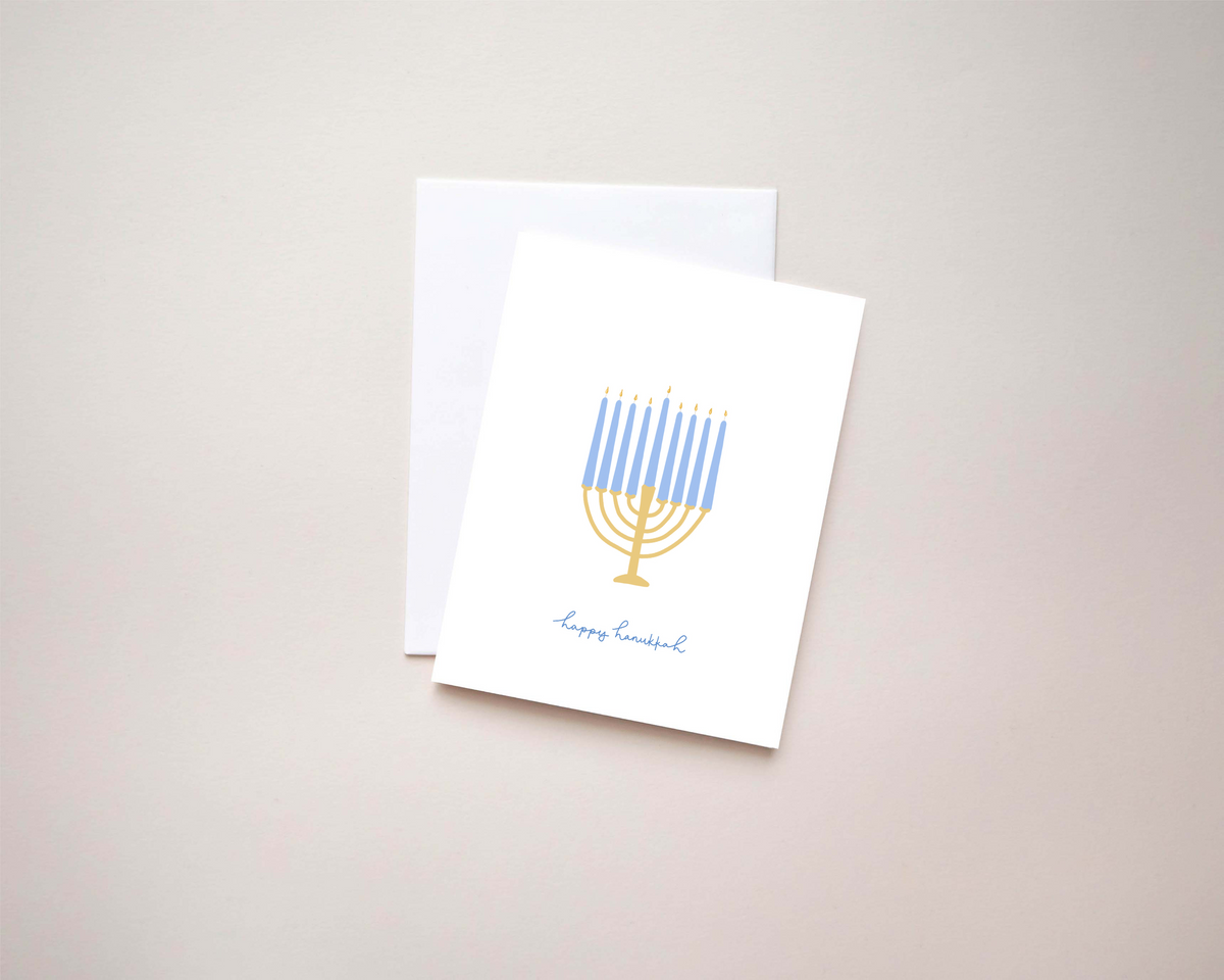 Happy Hanukkah Menorah