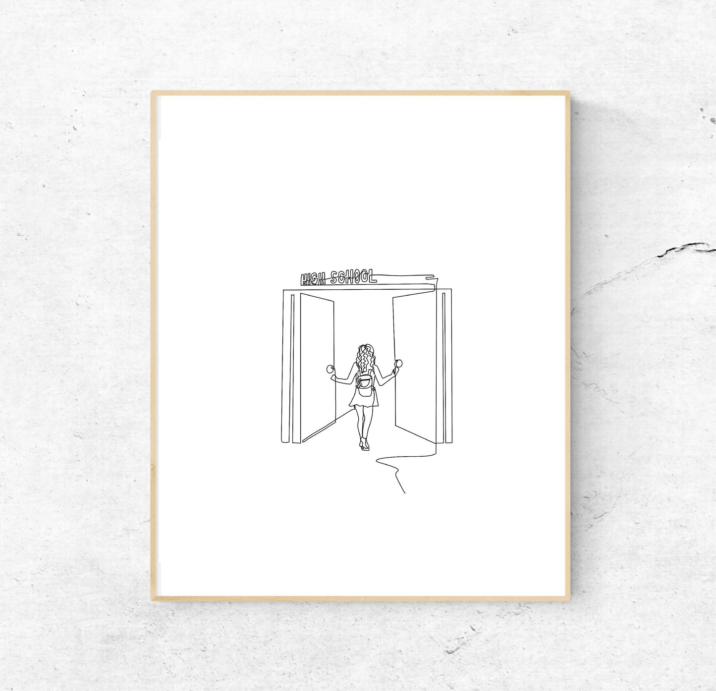 Fifteen Single Line | 8x10 Unframed | Taylor Swift Song