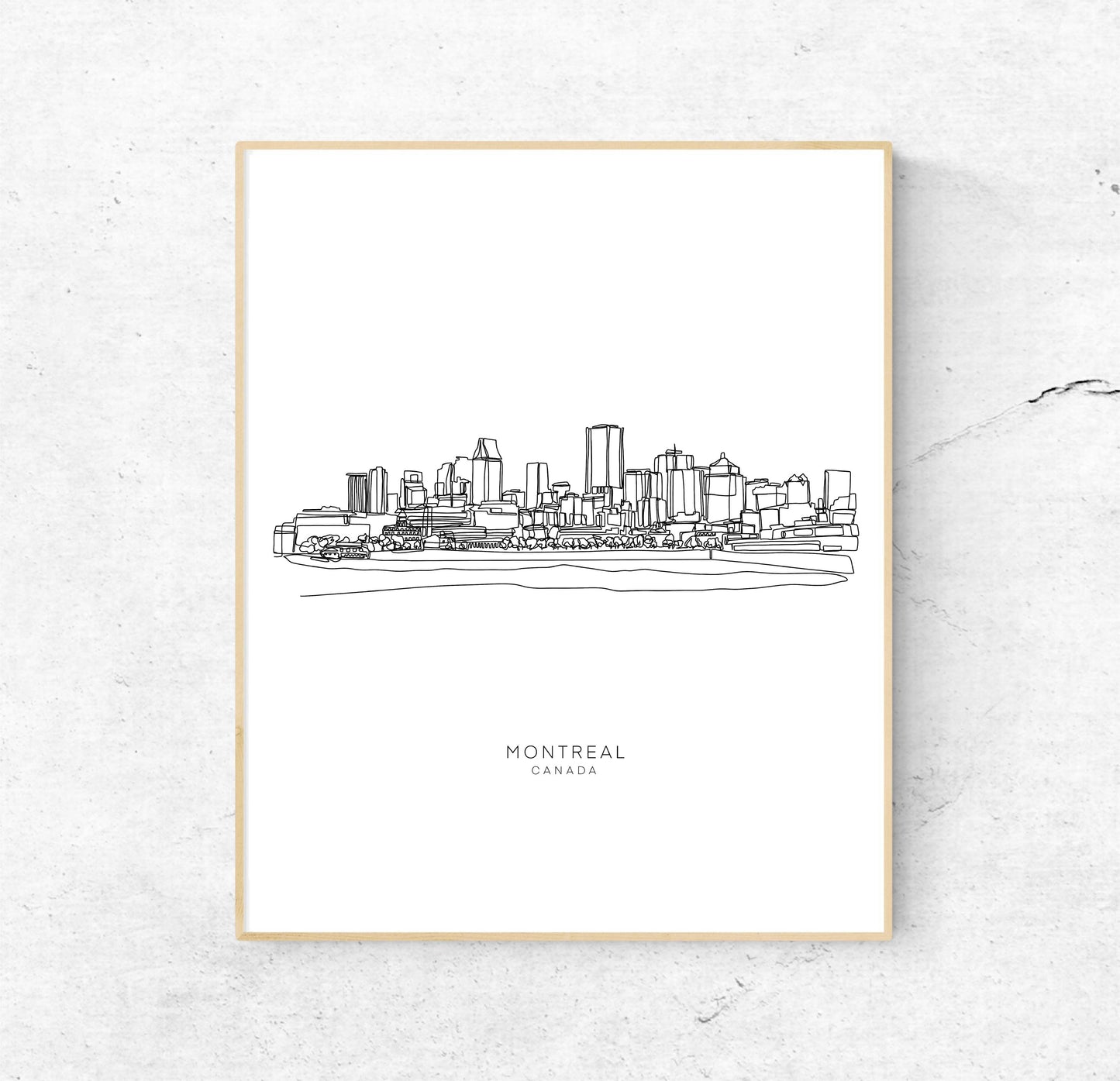 Montreal Single Line | 8x10 Unframed