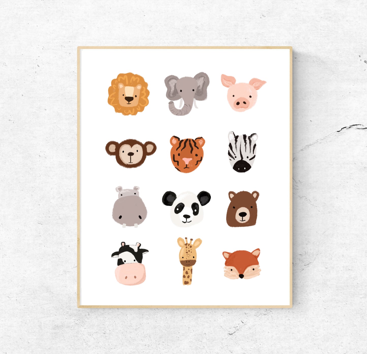 Nursery Animals | 8x10 Unframed