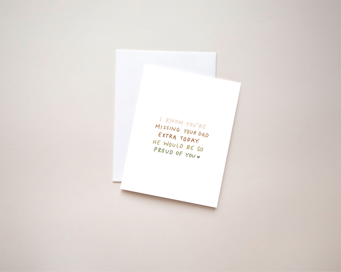 Thinking of you, dad loss card | 4.25x5.5 Folded