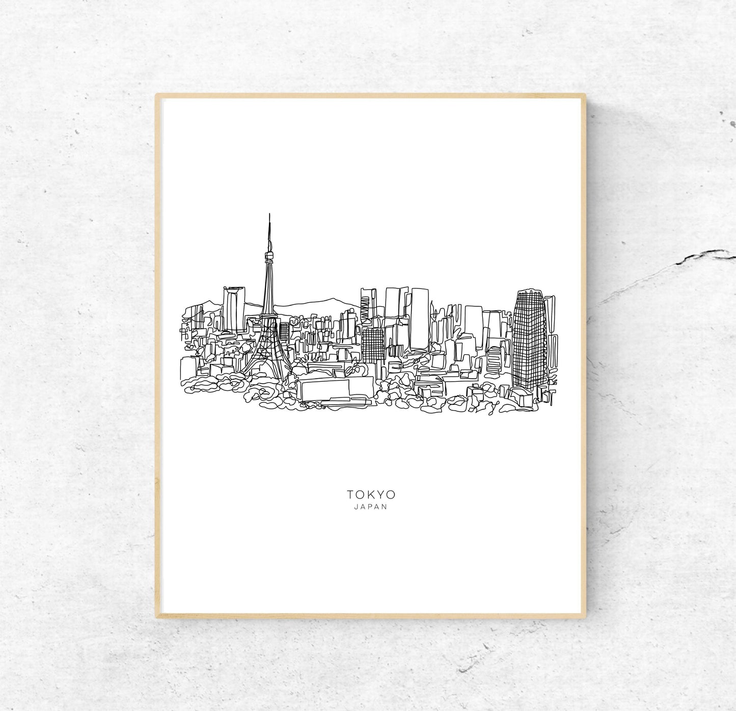 Tokyo Single Line | 8x10 Unframed