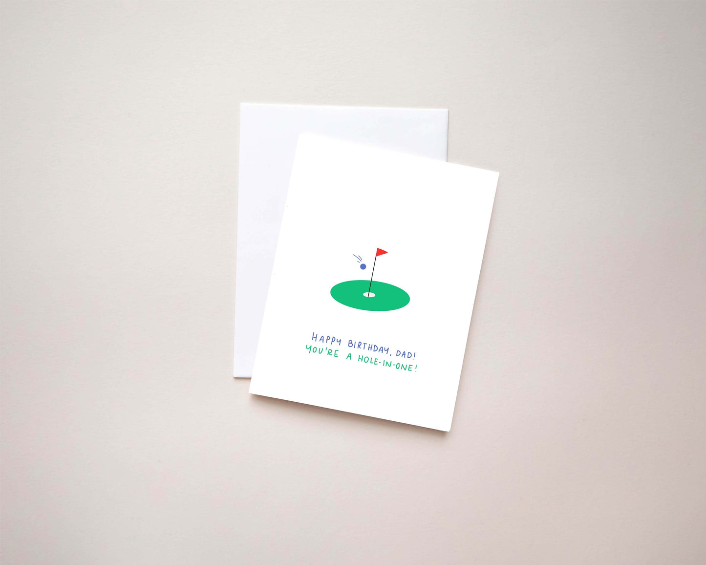 HBD Dad Golf Card | 4.25x5.5 Folded