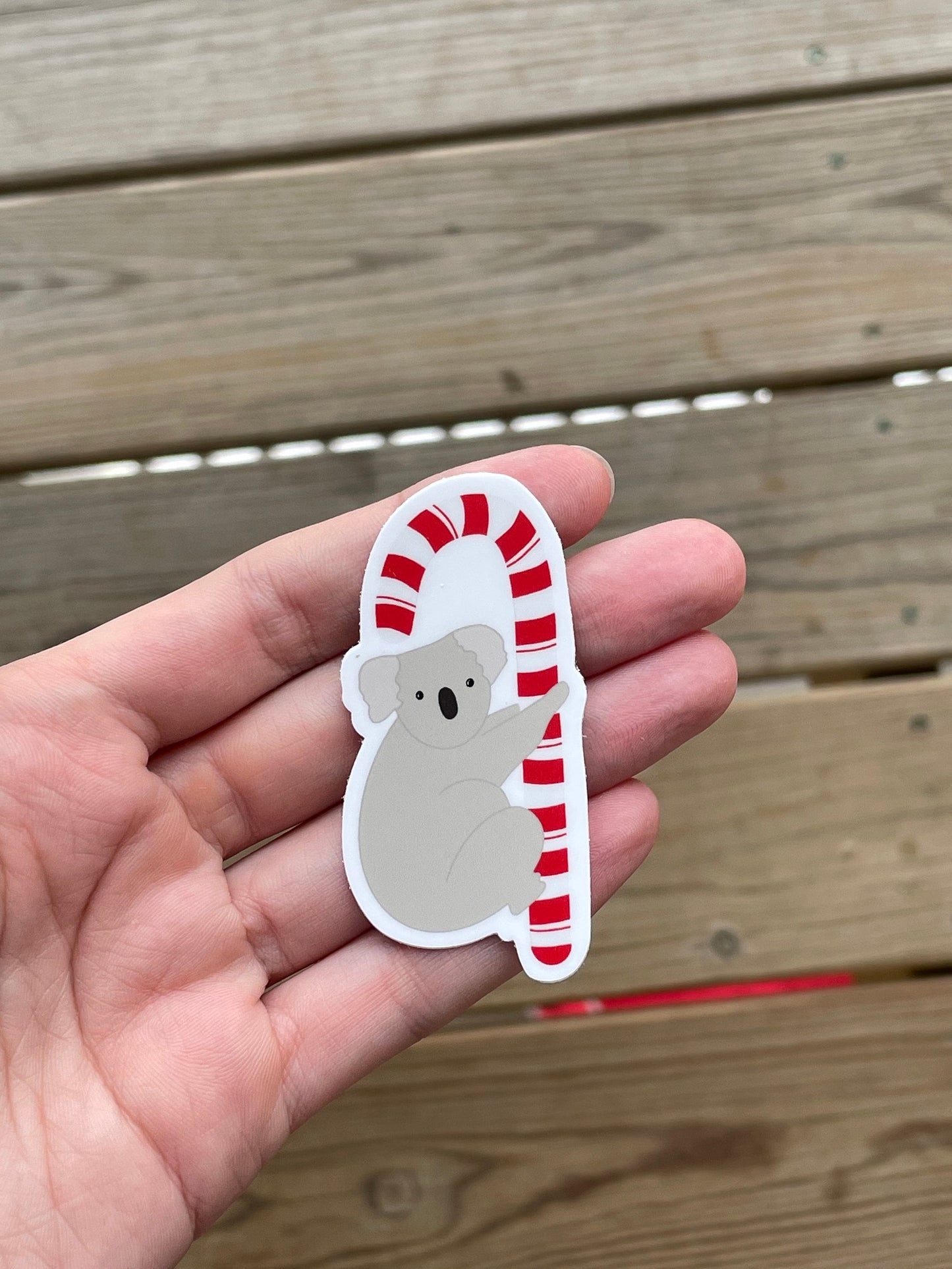 Koala on a Candy Cane