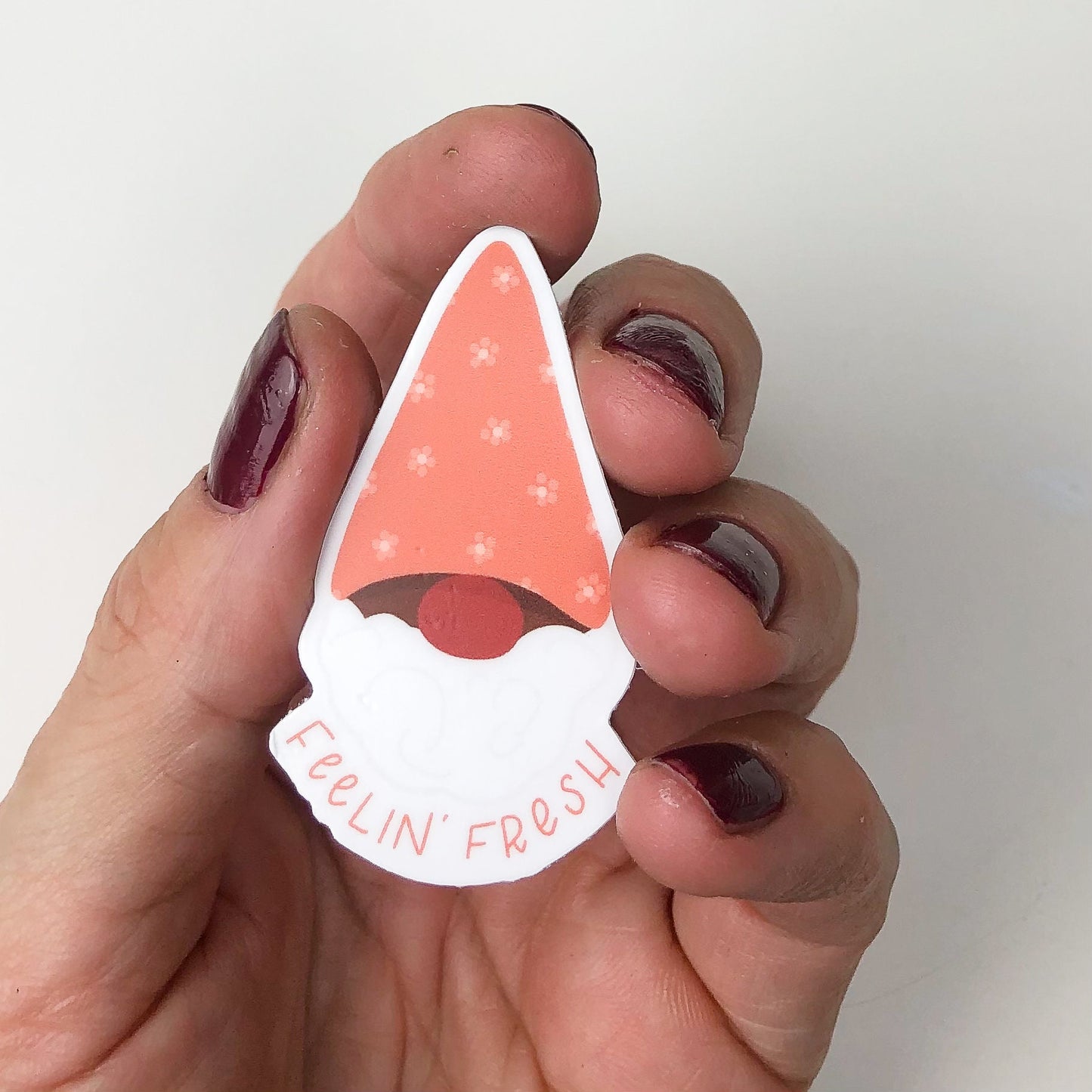 Feelin' Fresh // Feelin' Fresh Gnome Sticker // positivity sticker