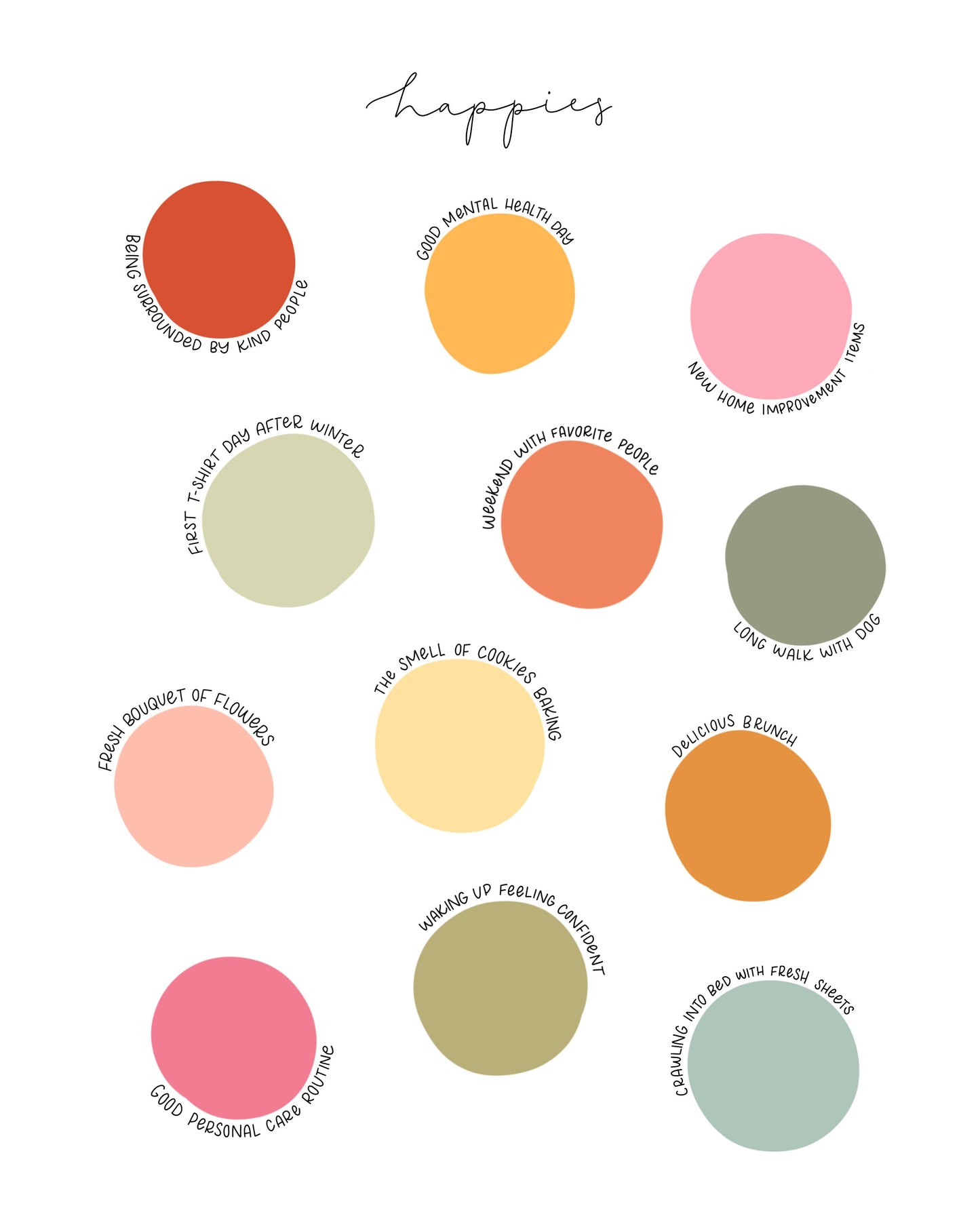 HAPPIES Color Dots | 8x10 Print Unframed