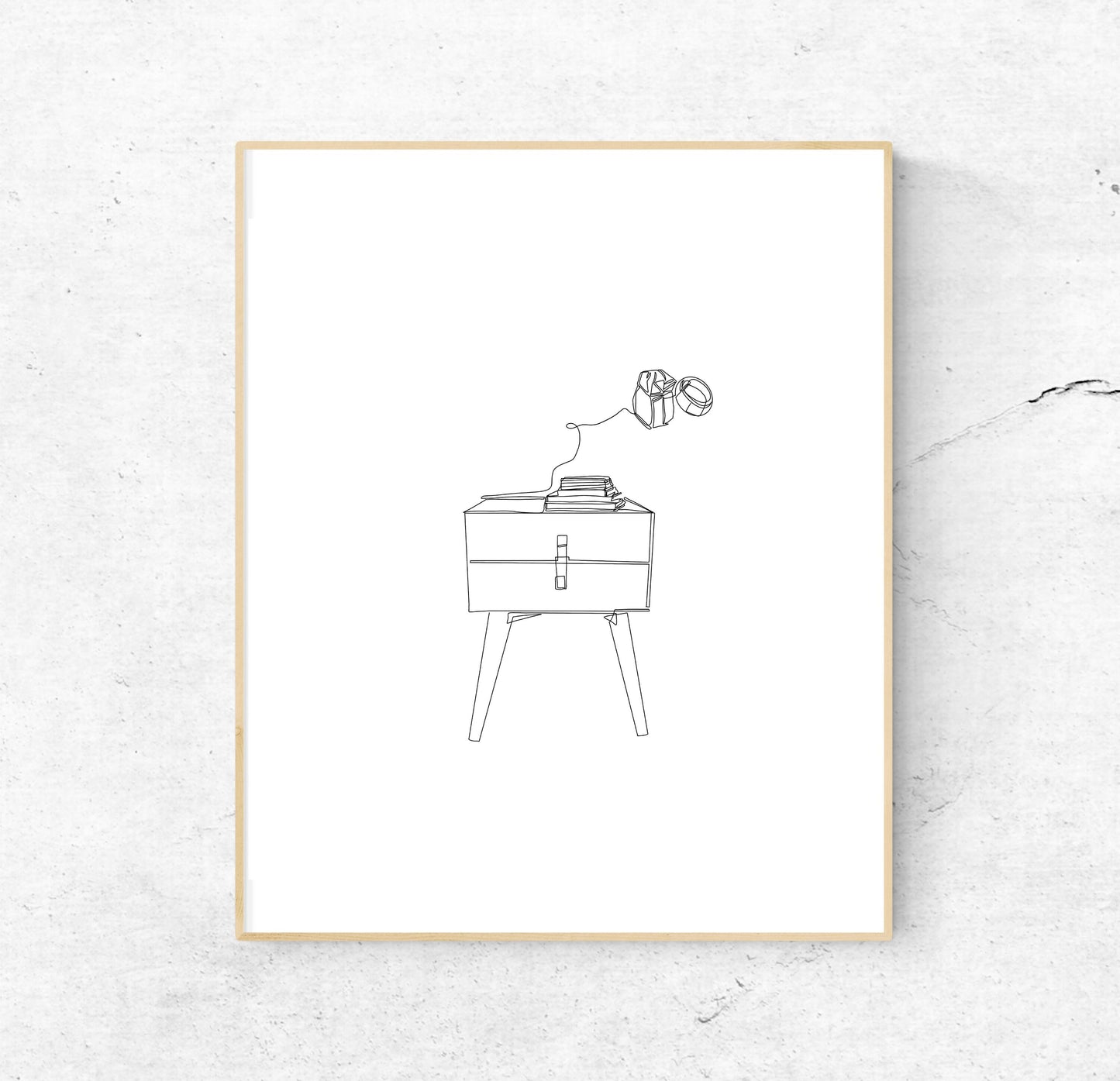 Paper Rings Print | paper rings single line art | paper rings art print | 8x10 | love art | relationship art | wedding art | Taylor Swift