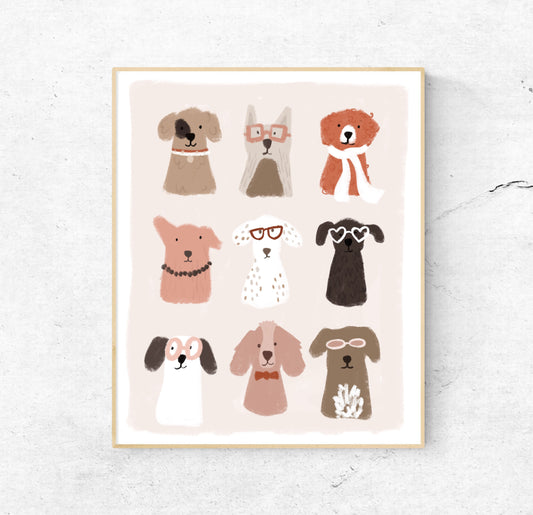 Dogs with Accessories | 8x10 Print Unframed