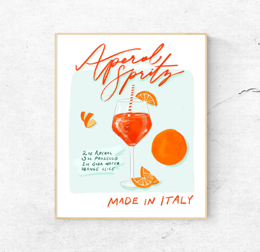 Aperol Spritz | 8x10 Unframed
