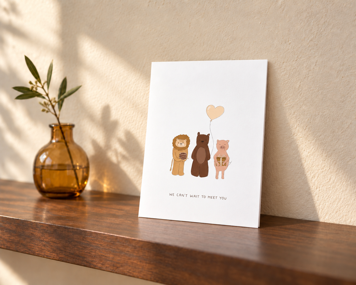 Can't Wait To Meet You Card