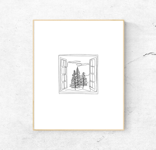 Evermore Single-Line Print