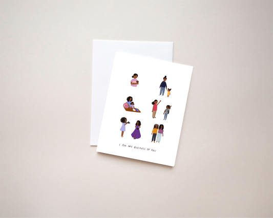 I am me because of you (Black women) | 4.25x5.5 Folded Card