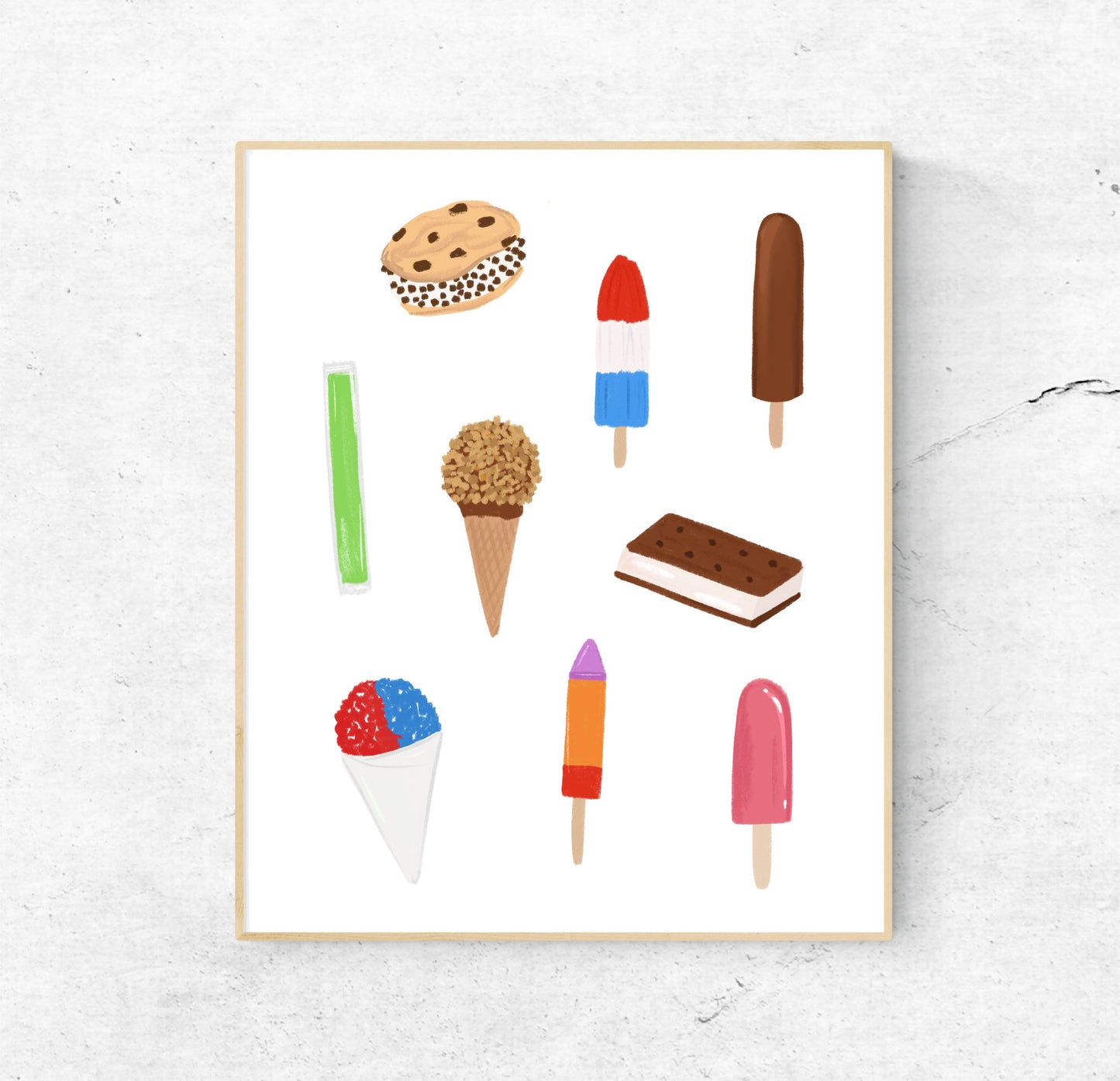 Childhood Ice Cream Truck Finds Print | 8x10 Unframed