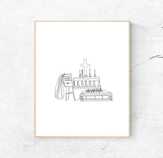 So Long London Single-Line Print