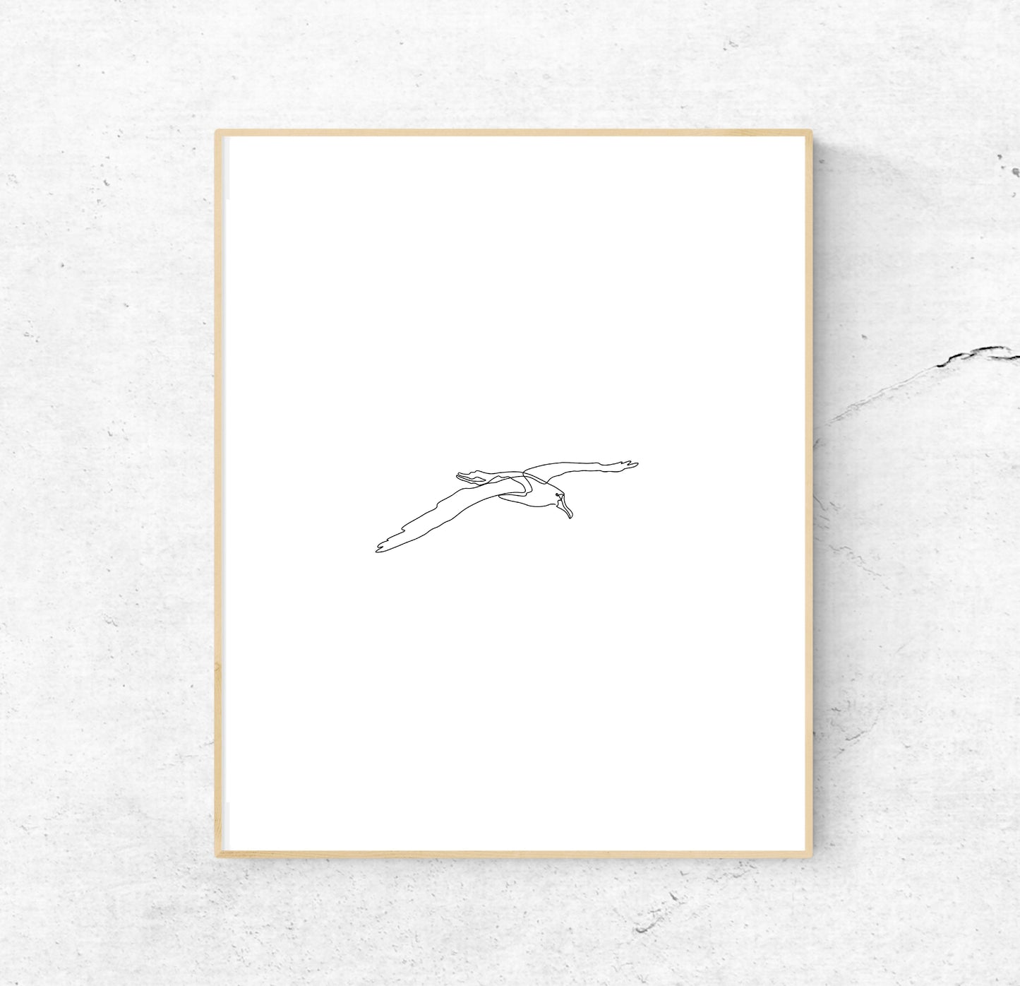 The Albatross Single-Line Print