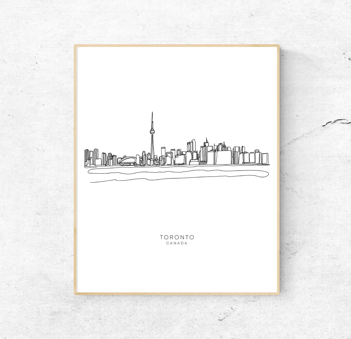 Toronto Single Line | 8x10 Unframed