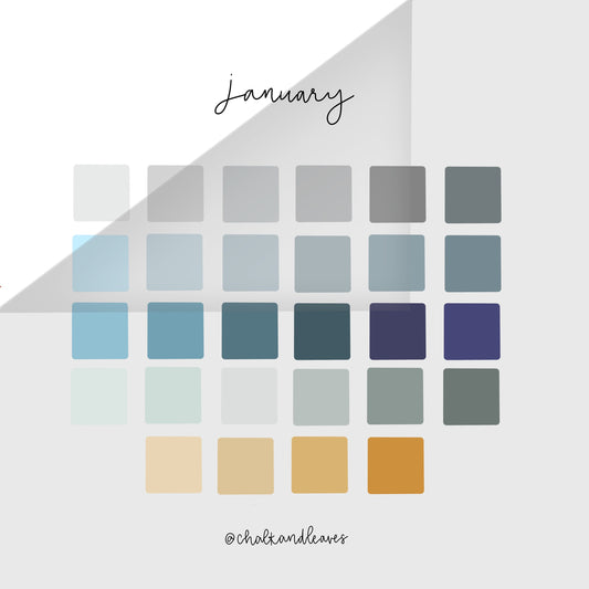 January Procreate Color Palette