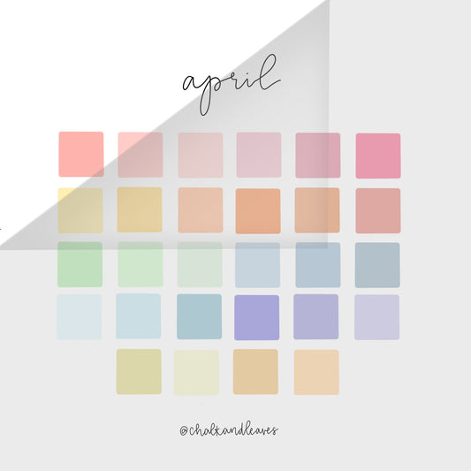 April Procreate Color Palette