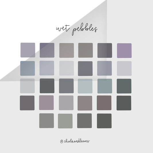 Wet Pebbles Inspired Procreate Color Palette