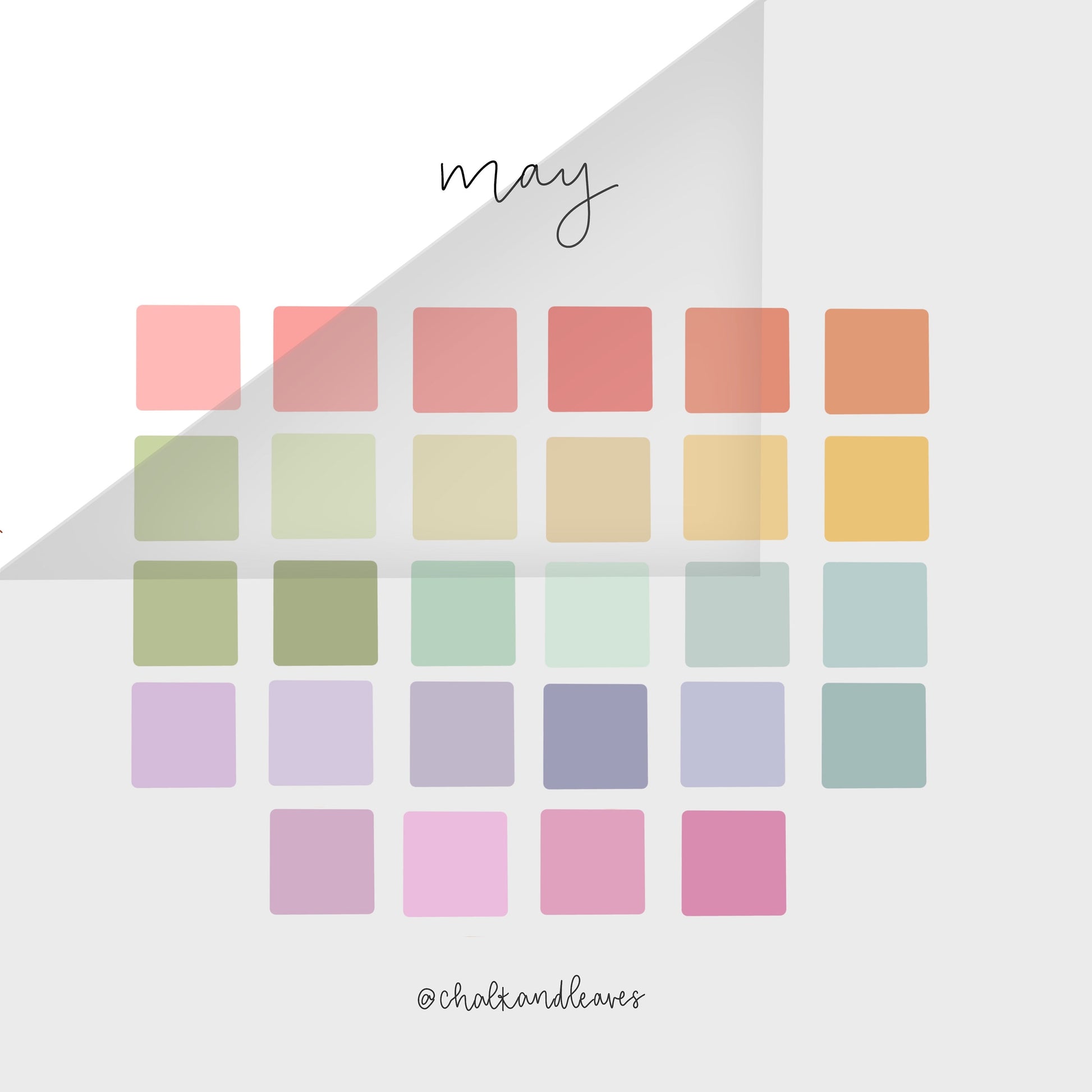 May Procreate Color Palette