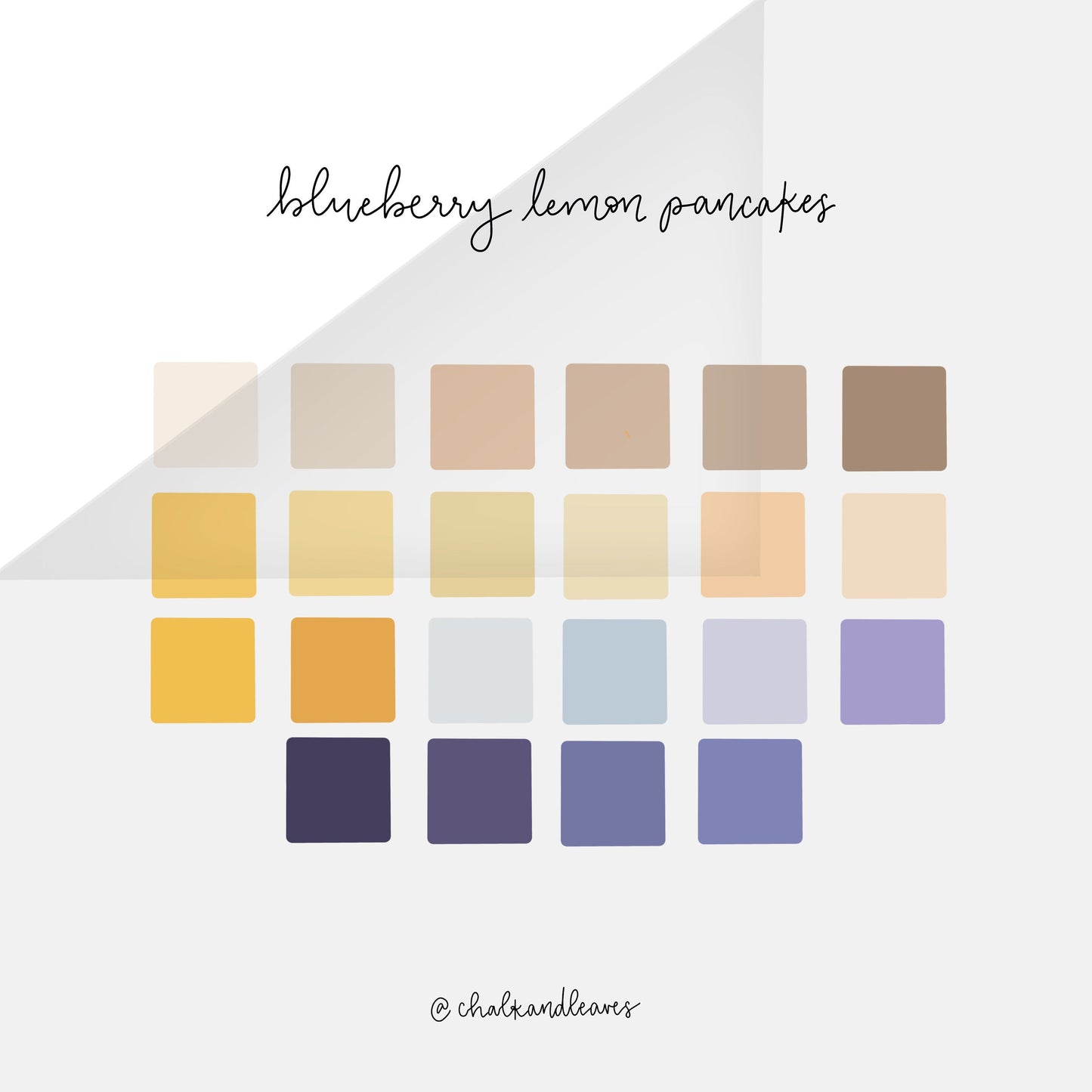 Blueberry Lemon Pancakes Procreate Color Palette