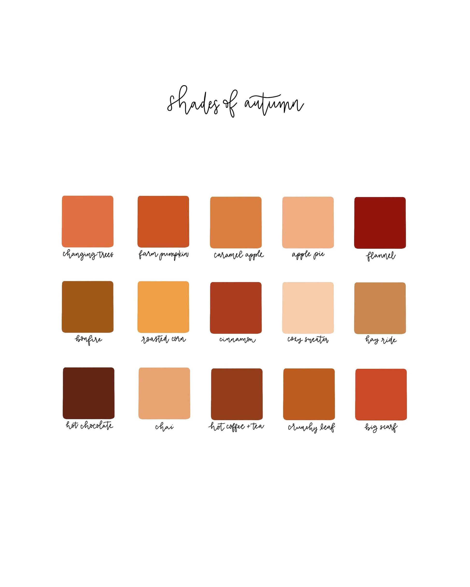 8x10 Shades of Autumn Print