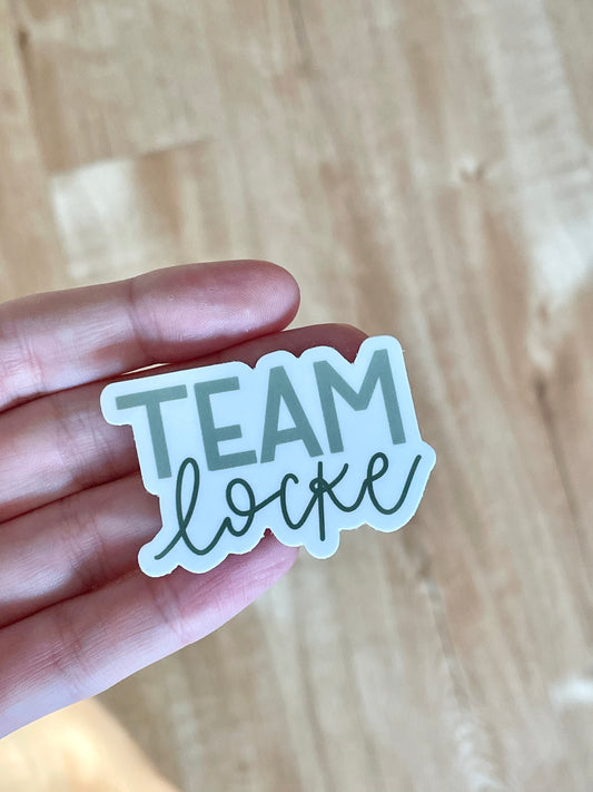 Team Locke Sticker // Lost Team Locke // Lost Sticker