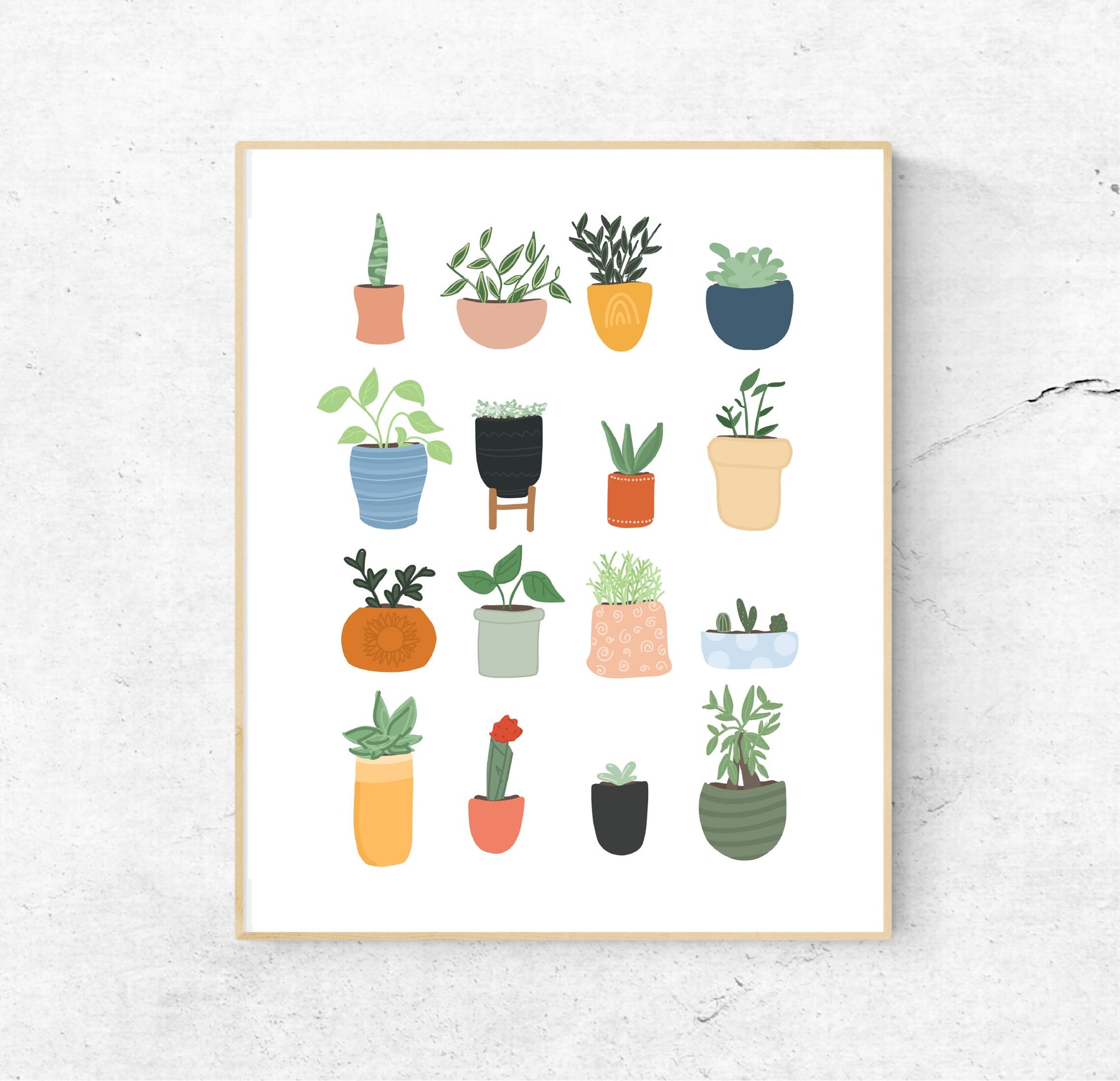 8x10 Plants in Pots - Unframed