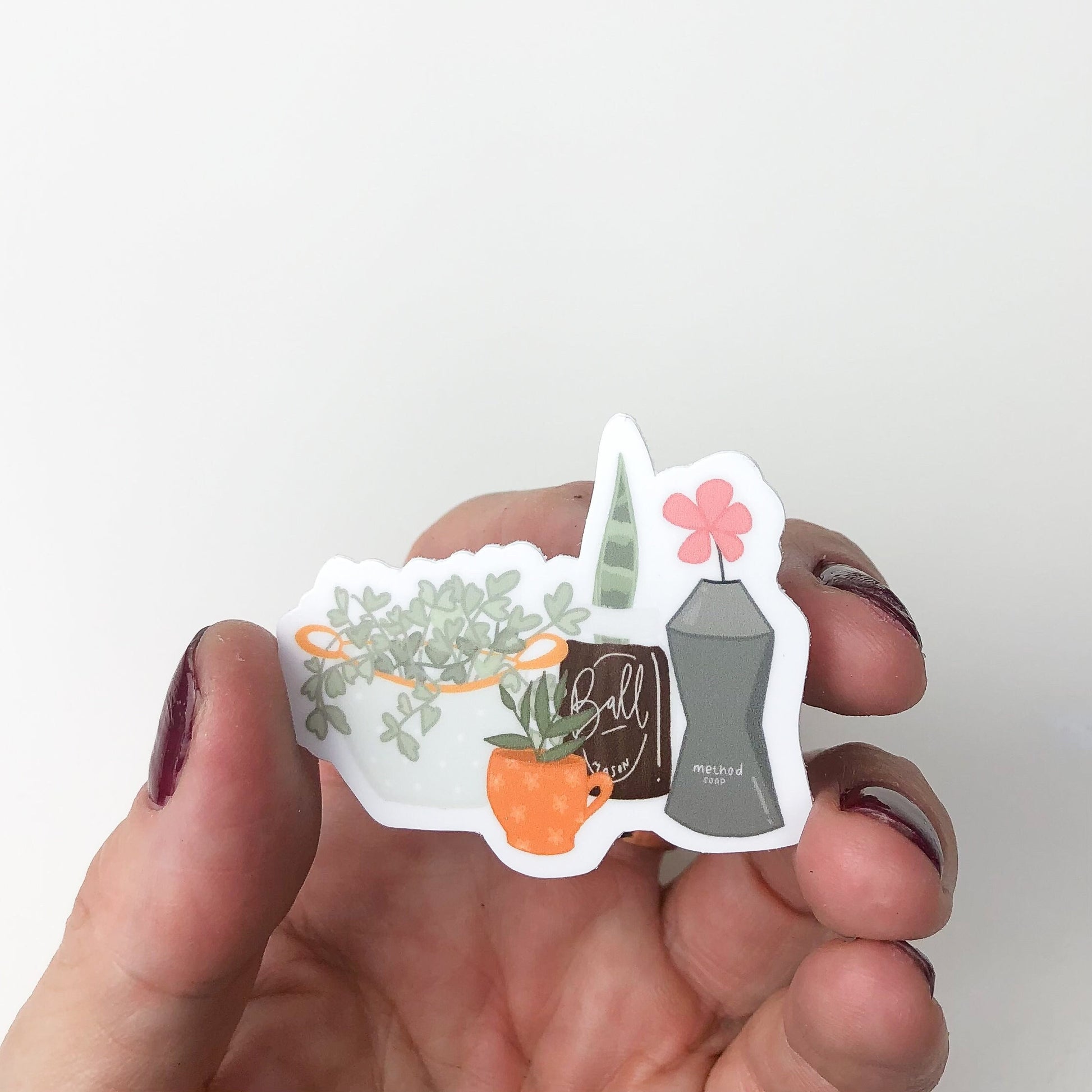 Plants in Pots Sticker // Plant Sticker // Plant Lover Sticker