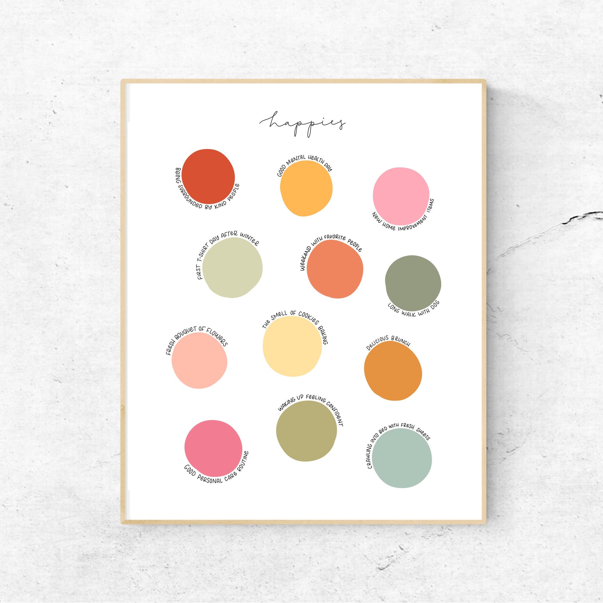 HAPPIES Color Dots | 8x10 Print Unframed