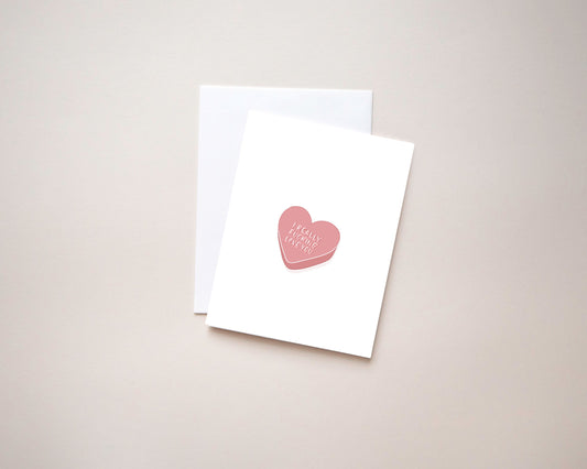 Valentine's Day Card | Valentine's Day sweet heart card | i love you greeting card | hand illustrated greeting card for vday