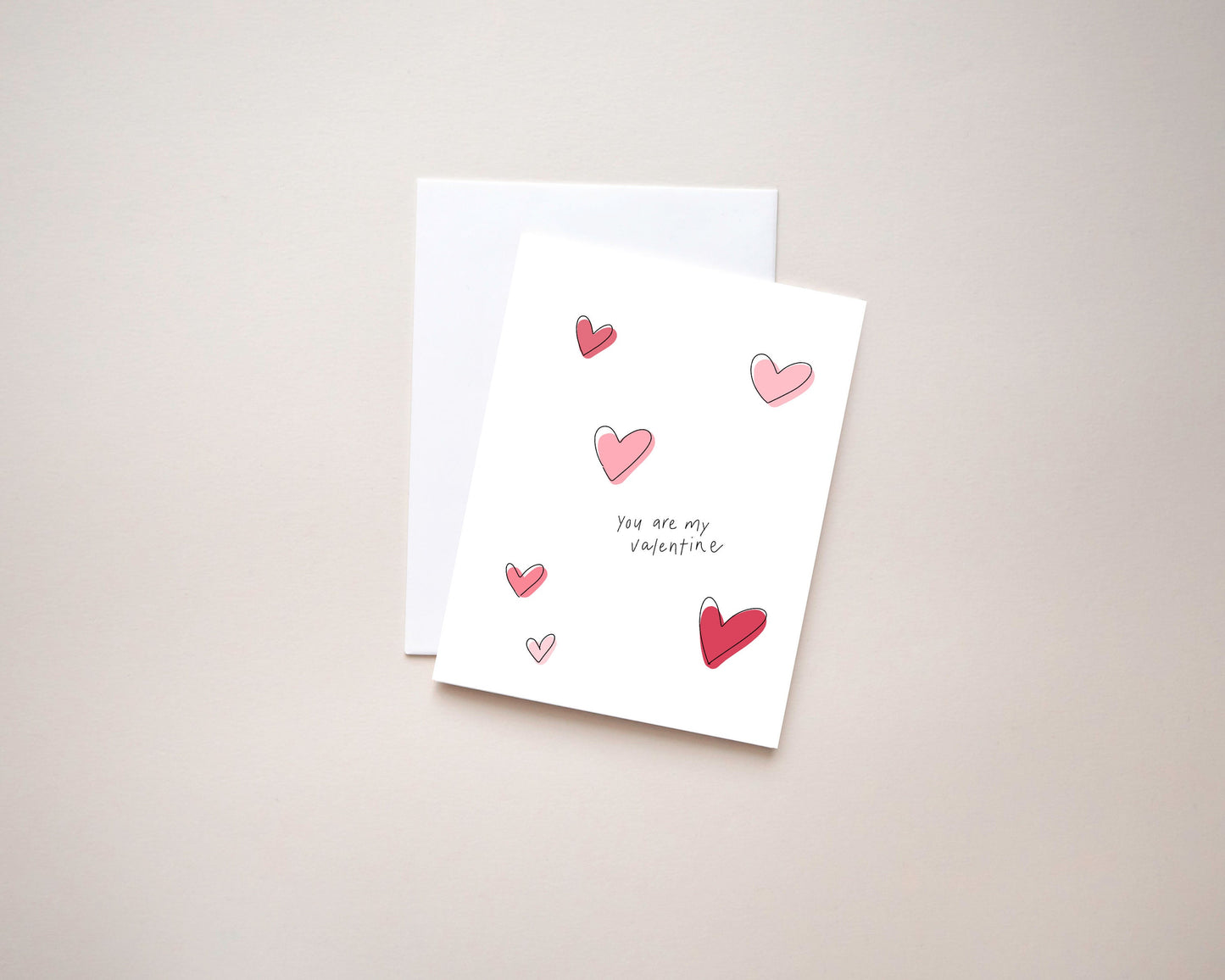 Hate valentine's Day Card | Valentine's Day hearts card | cute mine valentines day card | hand illustrated greeting card