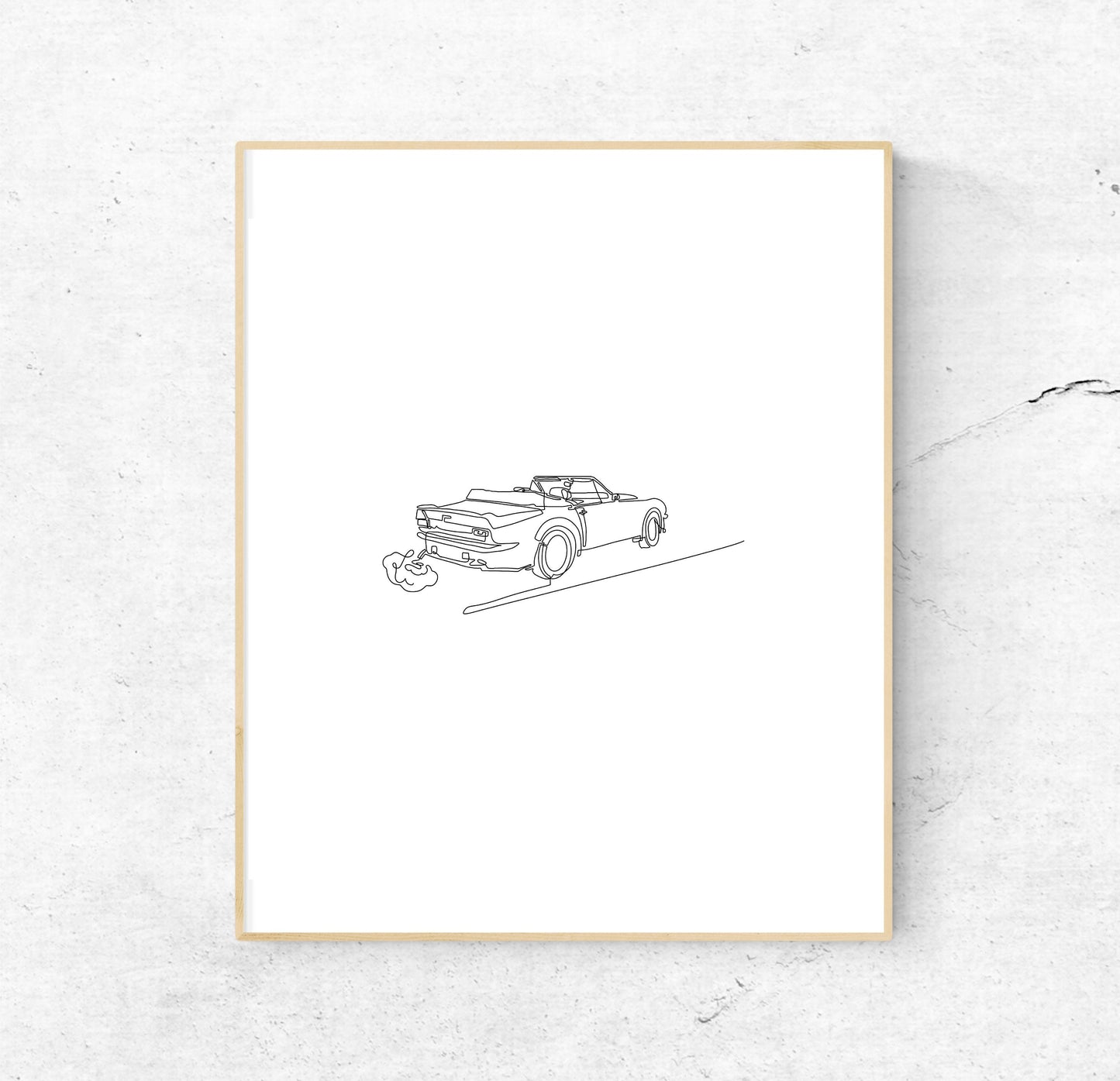 Getaway Car Print | Getaway Car single line art | Getaway Car print | 8x10 | love art | art | wedding art | Taylor Swift