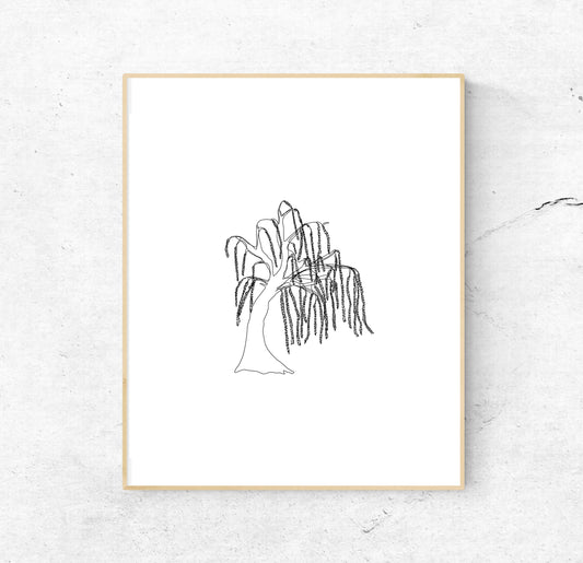 Willow print | single line art | art print | 8x10 | love art | relationship art | art | Taylor Swift