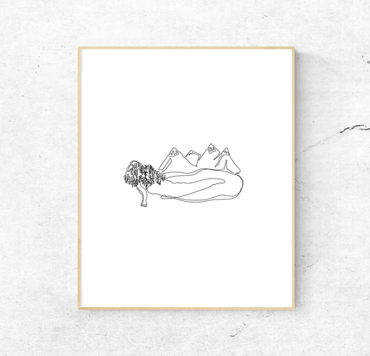 the lakes Print | the lakes single line art | 8x10 | love art | art | wedding art | Taylor Swift